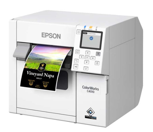 EPSON ColorWorks C4010 USB/Ethernet Inkjet Colour Label Printer - Includes Power Cable