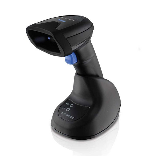 Datalogic Scanner Kit, QuickScan QBT2500, 2D MP Imager, USB/Bluetooth, Black (Includes scanner, base station and USB cab