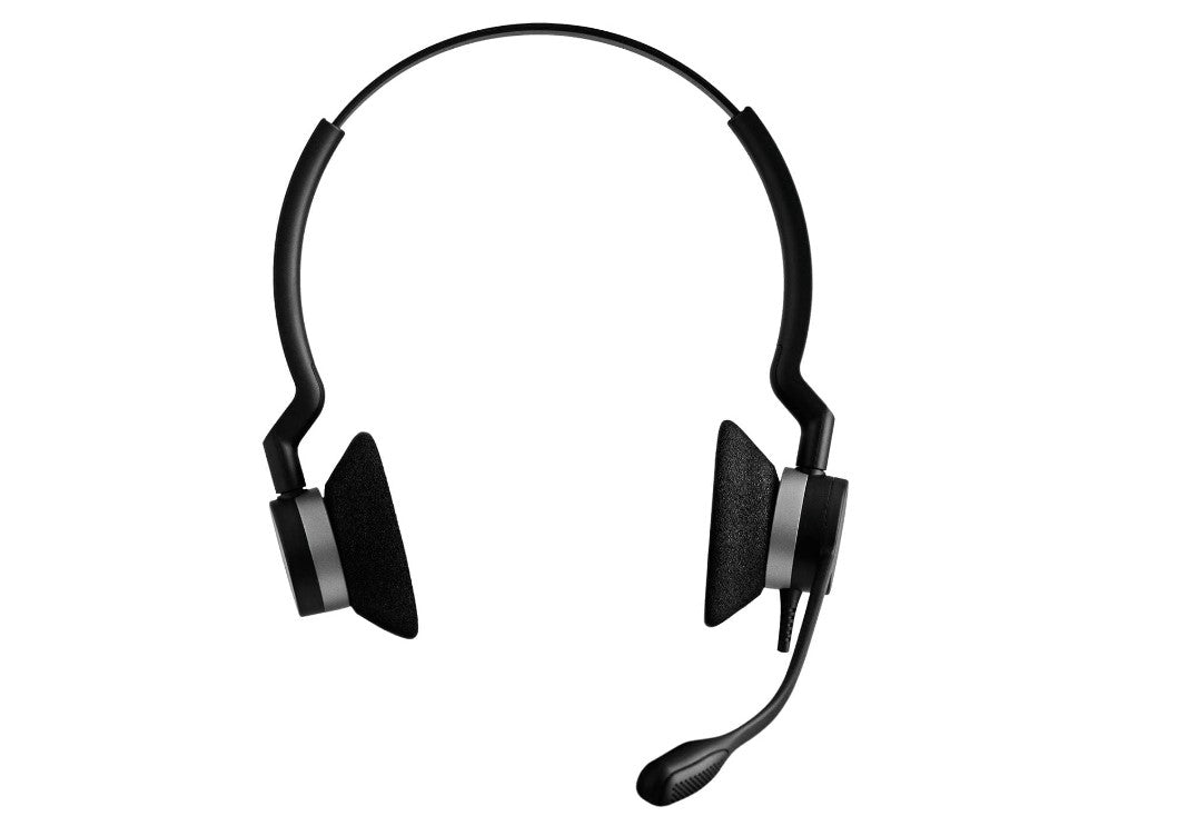 Jabra Biz 2300 Duo QD NC, All-Day Comfort, Weighs 49g, Adjustable Headband & Microphone, Noise-Cancelling Microphone, HD