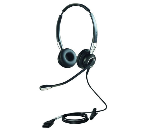 Jabra Biz 2400 II Duo QD - Mic. 72 UNC Corded Headset, Better Conversation, Better Sound, HD Voice, Coise-Cancelling, Ov