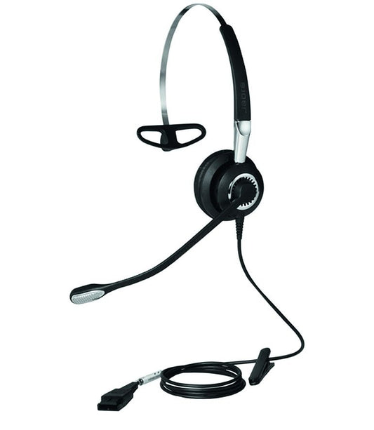 Jabra BIZ 2400 II Mono QD - 3 in 1 Mic. 72 UNC Corded Headset, Better Conversation, Better Sound, HD Voice, Coise-Cancel