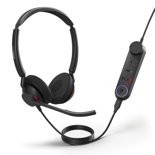 Jabra Engage 50 II Dual Teams Corded USB-C/A Headset, Best Headset for Clear Customer Calls Ultra-Lightweight Hearing Pr