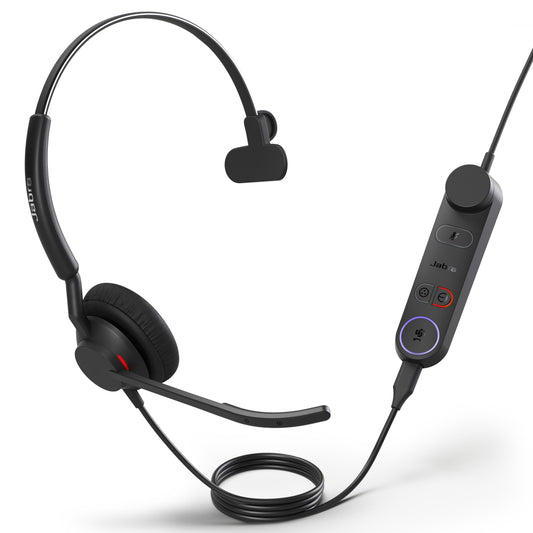 Jabra Engage 50 II Mono Teams Corded USB-C/A Headset, Best Headset for Clear Customer Calls Ultra-Lightweight Hearing Pr