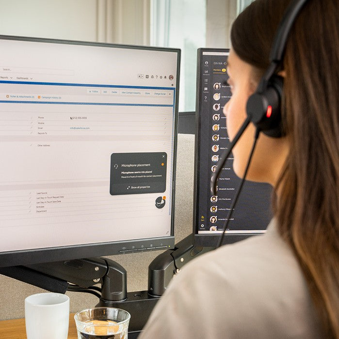 Jabra Engage 50 II Mono Teams Corded USB-C/A Headset, Best Headset for Clear Customer Calls Ultra-Lightweight Hearing Pr
