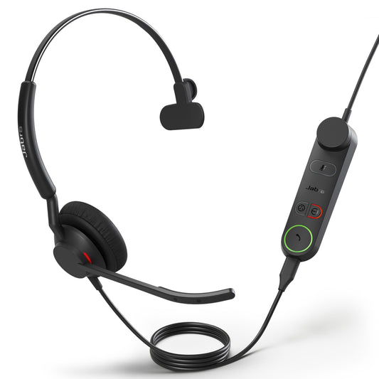 Jabra Engage 50 II Mono UC Corded USB-C/A Headset, Best Headset for Clear Customer Calls Ultra-Lightweight Hearing Prote