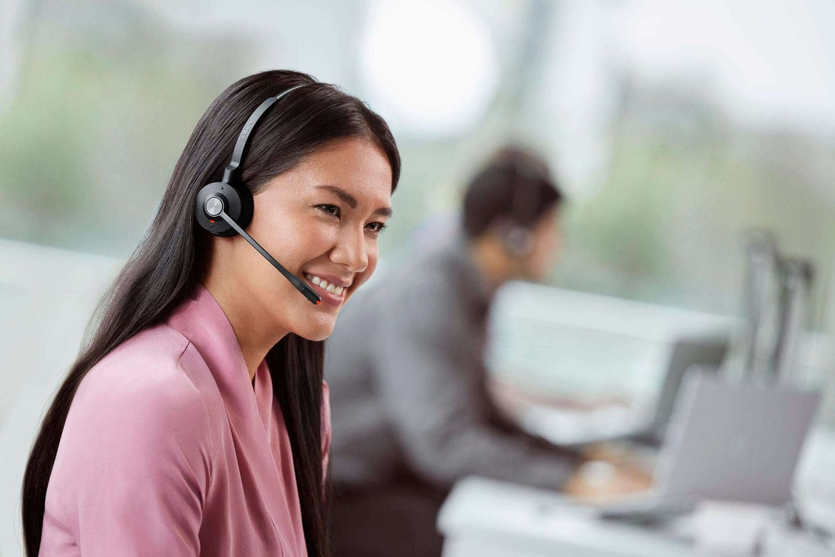 Jabra Engage 55 SE, Mono, Link400a, UC DECT Headset, 150m Wireless Range, Noise Cancelling, Flexible, Portable, Durable,