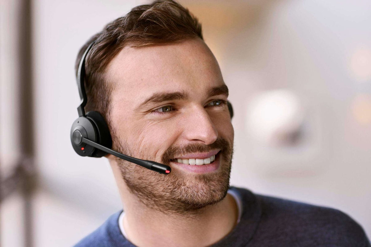 Jabra Engage 55 SE, Mono, Link400a, UC DECT Headset, 150m Wireless Range, Noise Cancelling, Flexible, Portable, Durable,