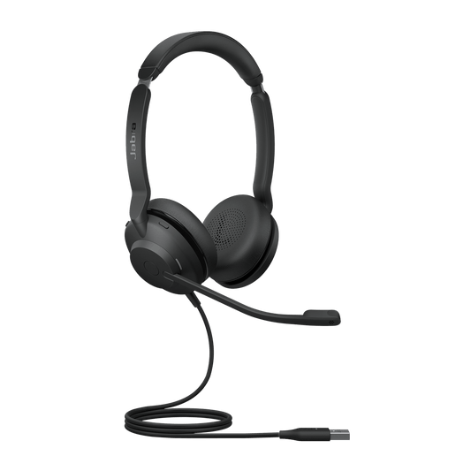 Jabra Evolve2 30 SE Wired USB-A UC Stereo Headset, Lightweight & Durable, Noise Isolating Ear Cushions, Plug-and-play, 2