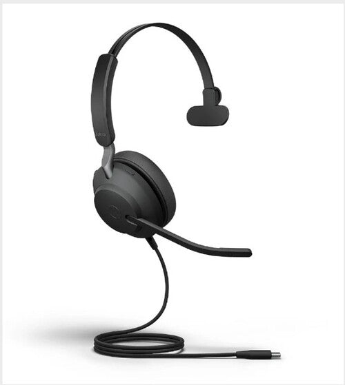 Jabra Evolve2 40 SE Wired USB-C/A MS Mono Headset, 360° BusyLight,Cancels more noise than ever before, Teams-certified m