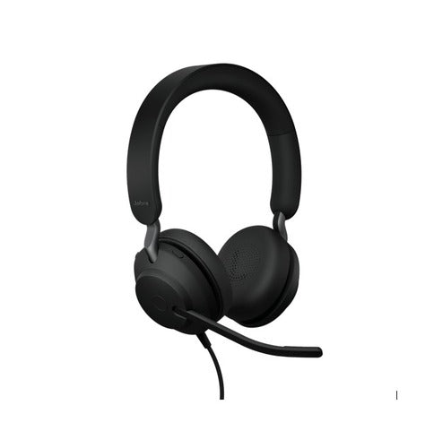 Jabra Evolve2 40 SE Wired USB-CA UC Stereo Headset, 360° BusyLight, Noise Isolationg Ear Cushions, 2Yr Warranty, Plug-an