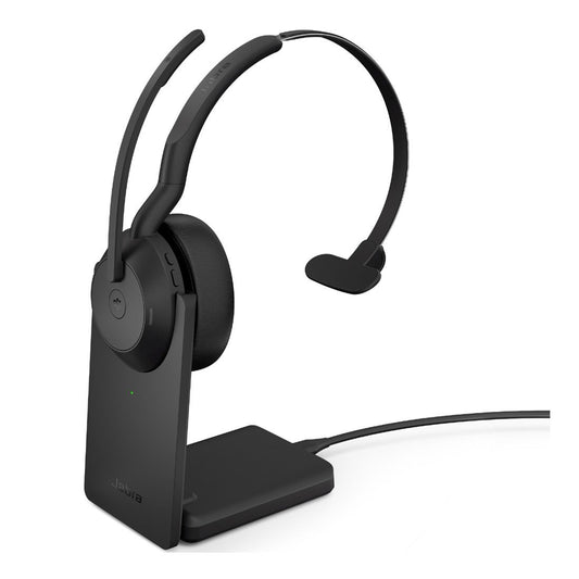 Jabra Evolve2 55 USB A MS Teams Mono Stand, Active Noise Cancellation (ANC), Link 380 Bluetooth® Adapter ,30m Wireless R