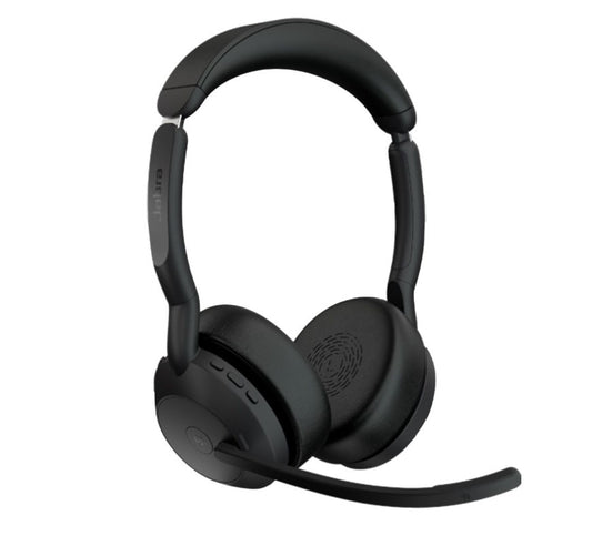 Jabra Evolve2 55 USB A Stereo Teams Active Noise Cancellation, Link 380 Bluetooth® Adapter ,30m Wireless Range, 18 Hours