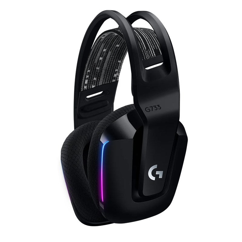 Logitech G733 Lightspeed Wireless RGB Gaming Headset Black USB Headphones Frequency Response: 20 Hz - Detchable Cardioid