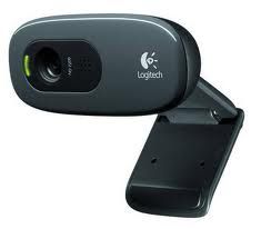 Logitech C270 3MP HD Webcam 720p/30fps, Widescreen Video Calling, Light Correc, Noise-Reduced Mic for Skype, Teams, Hang