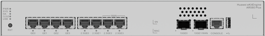 Huawei eKit AR580Plus AR580Plus (AR580-4T4N2X, 1*10GE(SFP+)WAN, 2*2.5GE WAN, 4*GE LAN,
