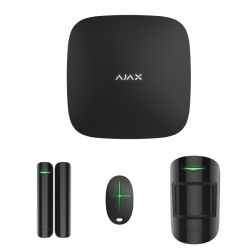 Ajax Alarm StarterKit Cam Plus Inc HUB2 4G, Reed, Remote PIR with Cam Black